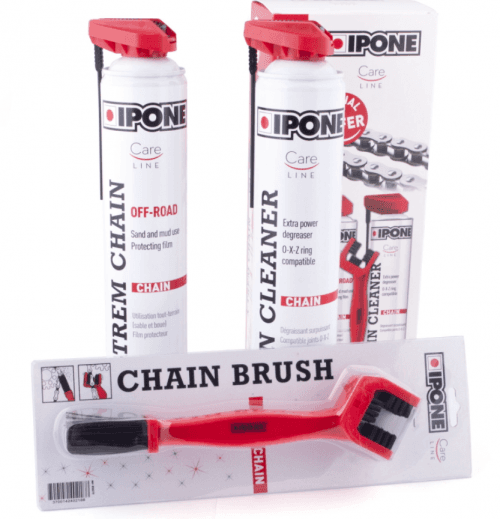 ProfiGaráž Sada na údržbu reťaze s kefou Ipone Off Road Chain