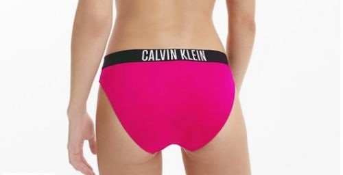 Spodný diel plaviek KW01728 T01 ružová - Calvin Klein L ružová a čierna