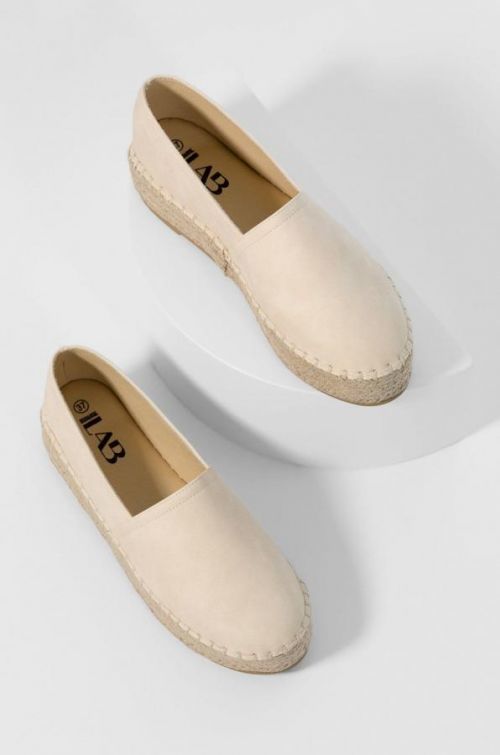 Espadrilky Answear Lab béžová farba, na platforme