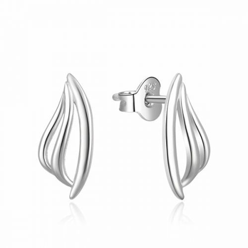 MOISS Štýlové strieborné náušnice E0002441