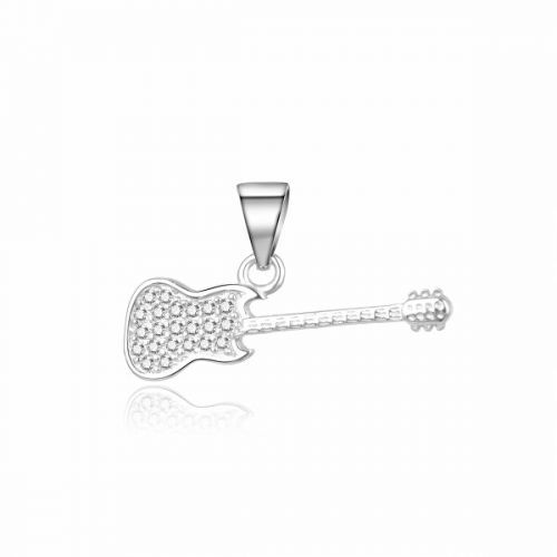 MOISS Štýlový strieborný prívesok Gitara P0001147