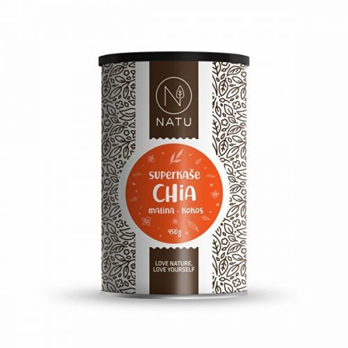 Natu Superkaša Chia s malinami a kokosom 450 g