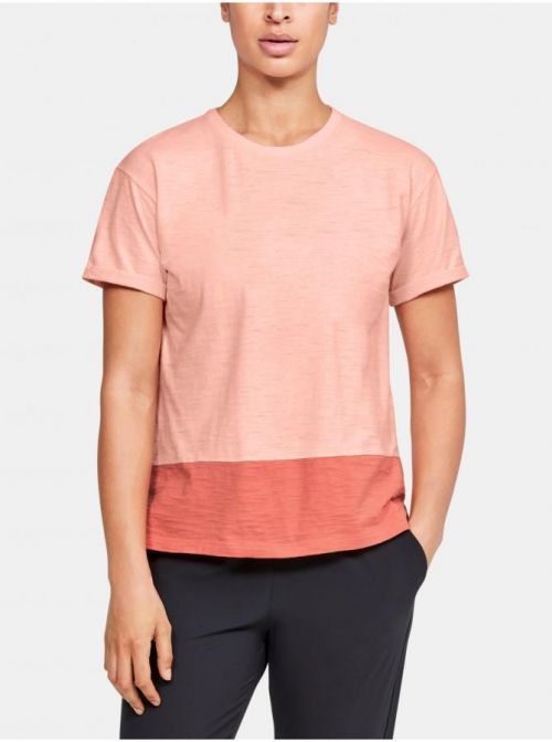Tričká s dlhým rukávom pre ženy Under Armour - oranžová