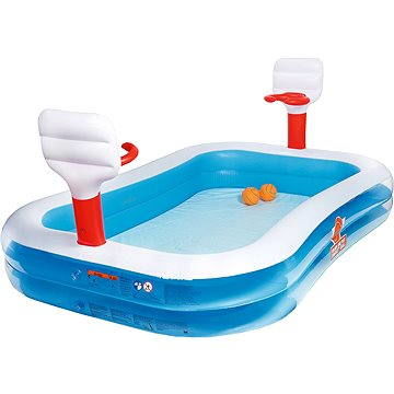 Bazén s basketbalovými kôšmi