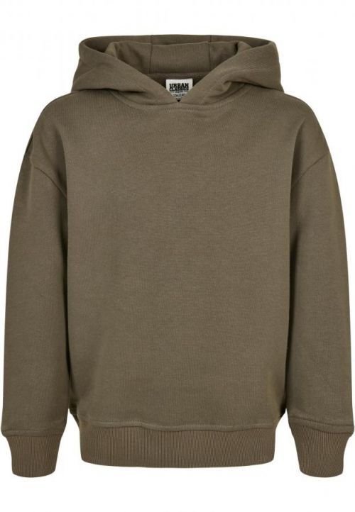 Urban Classics Girls Organic Hoody olive - 110/116