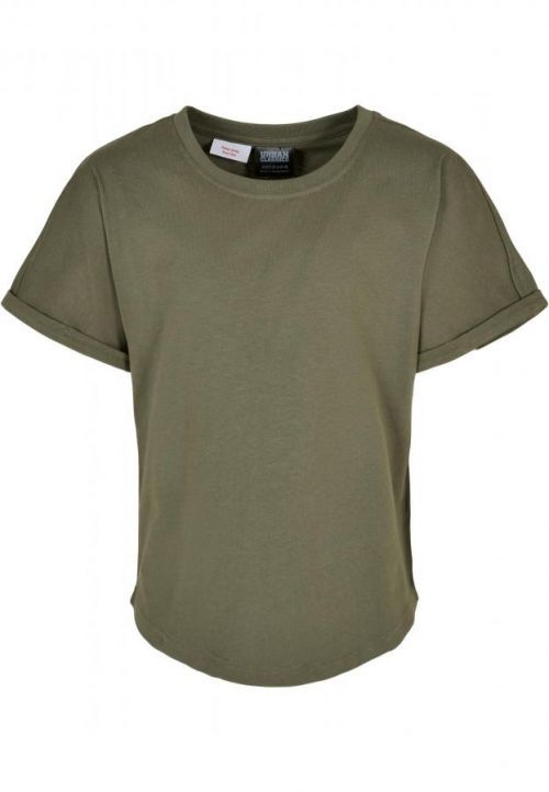 Urban Classics Boys Long Shaped Turnup Tee olive - 110/116