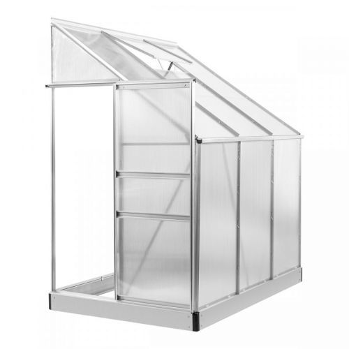 NABBI Glasshouse záhradný skleník k stene 190x130x205 cm priehľadná