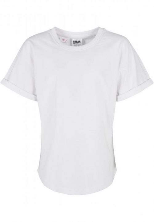 Urban Classics Boys Long Shaped Turnup Tee white - 110/116