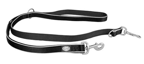 Vodítko DUVO+ EXPLOR WEST duo nylon čierne 200cm/25 mm