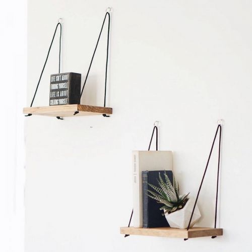 Sada 2 nástěnných polic Shelf ořech