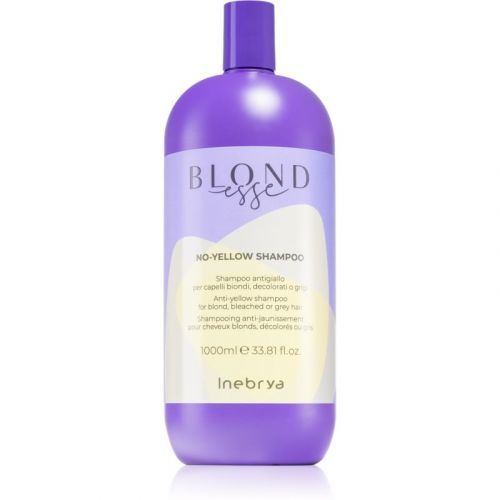 Inebrya Blondesse No-Yellow Shampoo šampón neutralizujúci žlté tóny pre blond a šedivé vlasy 1000 ml