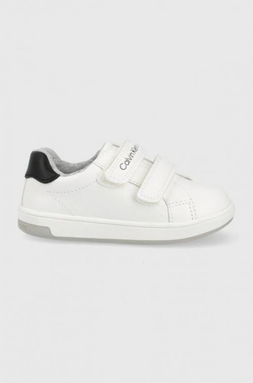 Detské tenisky Calvin Klein Jeans biela farba