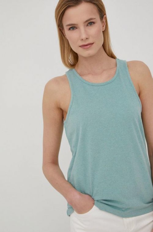Top Superdry dámsky, zelená farba,