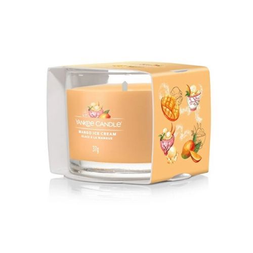 Yankee Candle Votívna sviečka v skle Mango Ice Cream 37 g