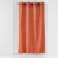 Závesy, záclony, rolety Douceur d intérieur  RIDEAU A OEILLETS 135 x 240 CM COTON LAVE LINETTE TERRACOTTA
