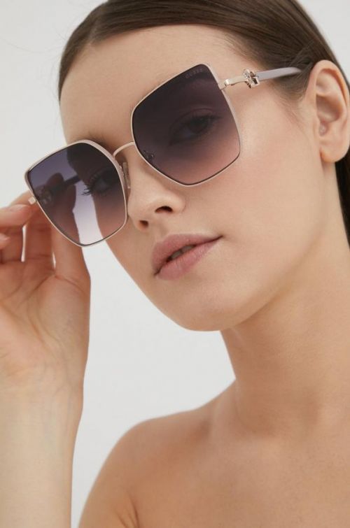 Slnečné okuliare Guess dámske, zlatá farba