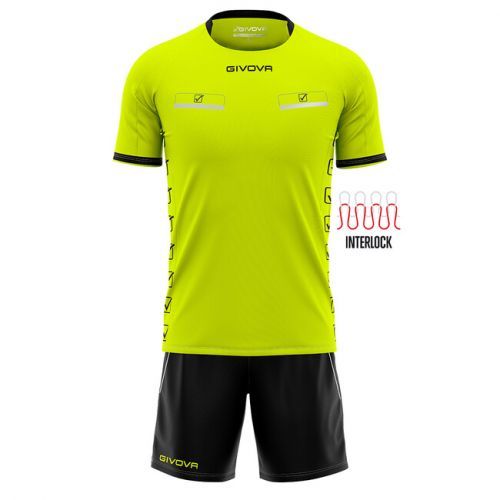 KIT FLAG GIALLO FLUO/NERO Tg. XL
