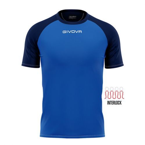 SHIRT CAPO INTERLOCK AZZURRO/BLU Tg. 3XS