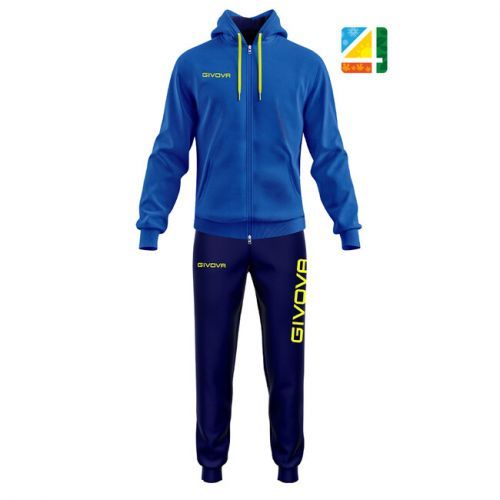 TUTA KING COTONE TERRY (POKER) AZZURRO/BLU Tg. S