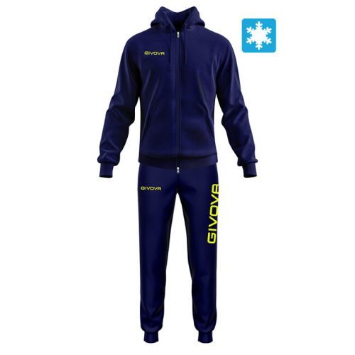 TUTA KING FELPA BLU/GIALLO FLUO Tg. L