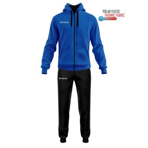 TUTA KING IN POLARFLEECE (SORRENTO) AZZURRO/NERO Tg. 4XL