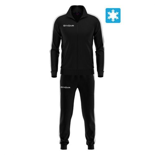 TUTA REVOLUTION FELPA NERO/GRIGIO Tg. XL