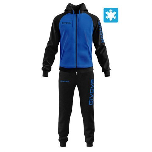TUTA SUPER KING FELPA AZZURRO/NERO Tg. XL