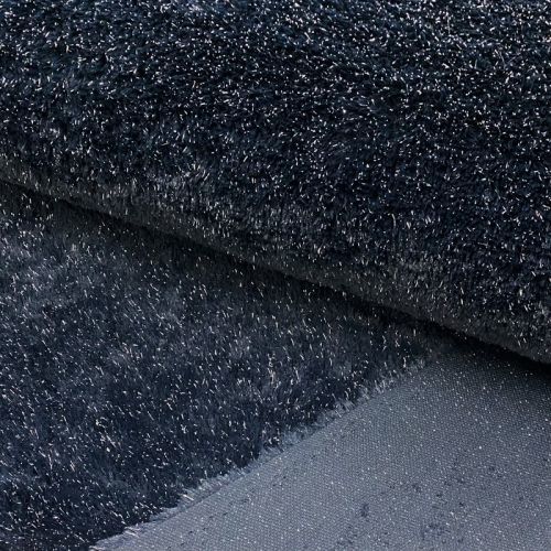 Umelá kožušina LUREX SILVER navy