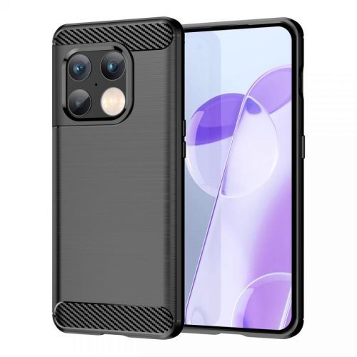 Puzdro Carbon Bush TPU pre OnePlus 10 Pro  - Čierna KP15306