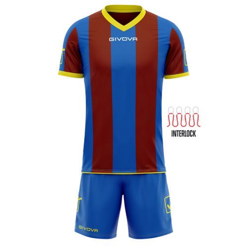 KIT CATALANO MC AZZURRO/GRANATA Tg. M