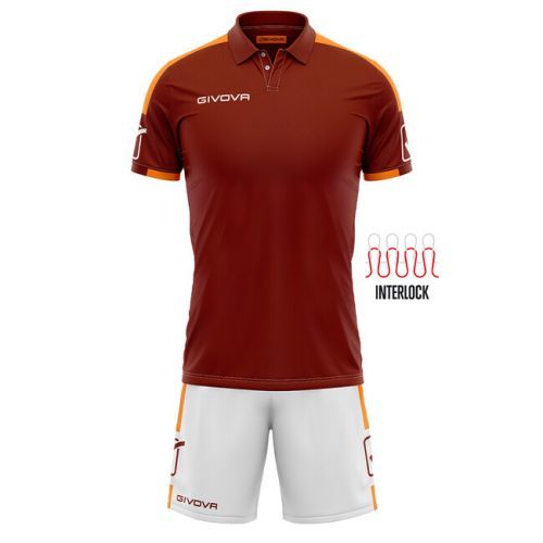KIT PLAY GRANATA/ARANCIO Tg. M
