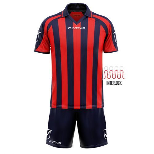 KIT SUPPORTER MC BLU/ROSSO Tg. XL