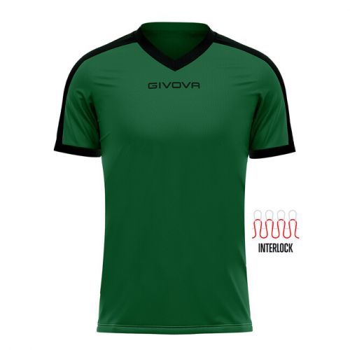 SHIRT REVOLUTION INTERLOCK VERDE/NERO Tg. 2XL