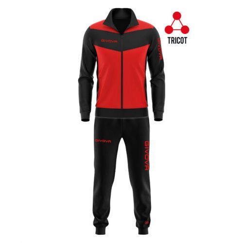 TUTA LUXURY  VISA IN TRIACETATO ROSSO/NERO Tg. 4XL