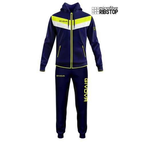TUTA MATADOR MICROFIBRA BLU/GIALLO FLUO Tg. 2XS