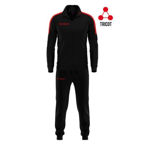 TUTA REVOLUTION TRIACETATO NERO/ROSSO Tg. 2XS