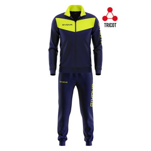TUTA VISA FLUO TRIACETATO BLU/GIALLO FLUO Tg. L