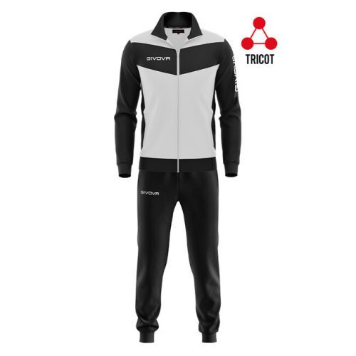 TUTA VISA TRIACETATO 4S BIANCO/NERO Tg. S
