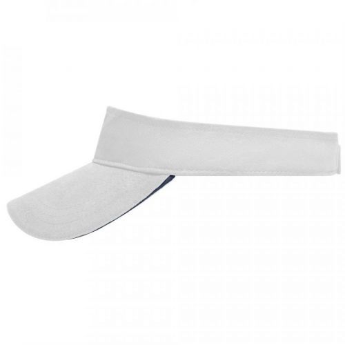 Myrtle Beach Šilt Sunvisor MB6123 - Bílá / tmavě modrá | uni