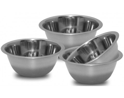 Sada misiek (4 ks) nerez,10 cm%