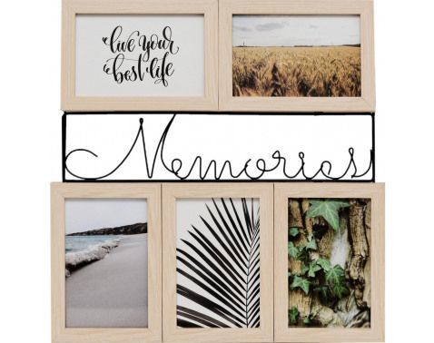 Fotorámik pre 5 ks foto, 36x37x1,5 cm%