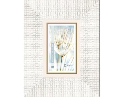 Fotorámik Glamour 10x15 cm, biely%