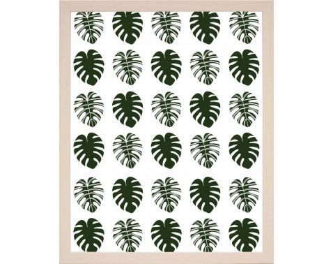 Zarámovaný obraz Súprava listov, 24x30 cm%