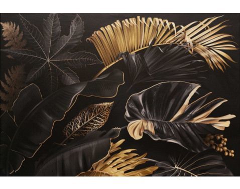 Obraz na stenu Boho listy, 95x65 cm%