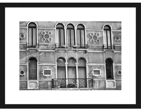 Rámovaný obraz Architektúra, čiernobiely%