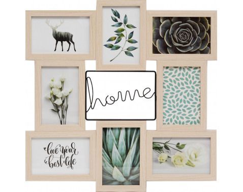 Fotorámik pre 8 ks foto, 46x46x1,5 cm%