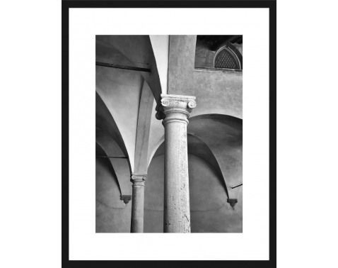 Rámovaný obraz Architektúra 40x50 cm, čiernobiely%