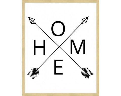 Rámovaný obraz Home, 40x50 cm%