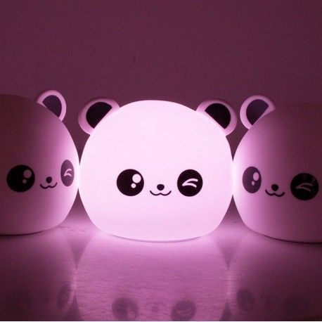 24077 Detská LED nočná lampička na baterky - Panda