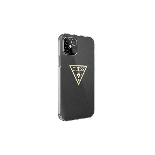 Guess case for iPhone 12 Mini 5,4" GUHCP12SPCUMPTBK black hard case Metallic Collection